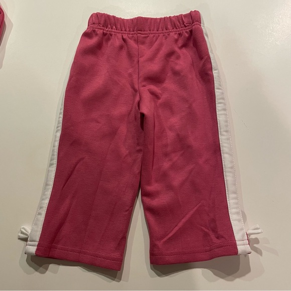 WONDER NATION Girl 2 Piece Jogging Suit NWT Size 12M Pink Activewear Travel Hood - Picture 8 of 13